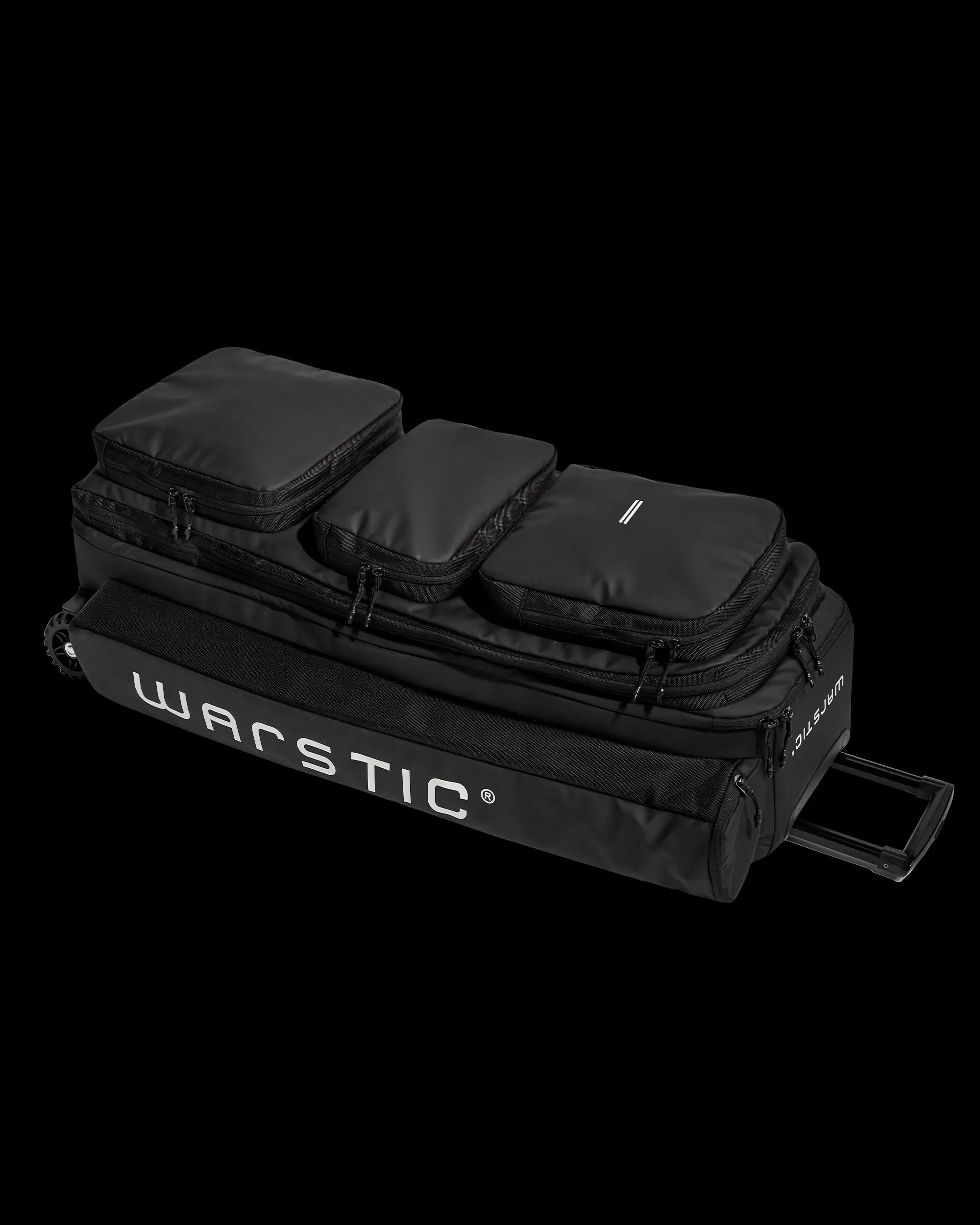 WARRIOR CATCHER'S WHEELED BAG (BLACK)