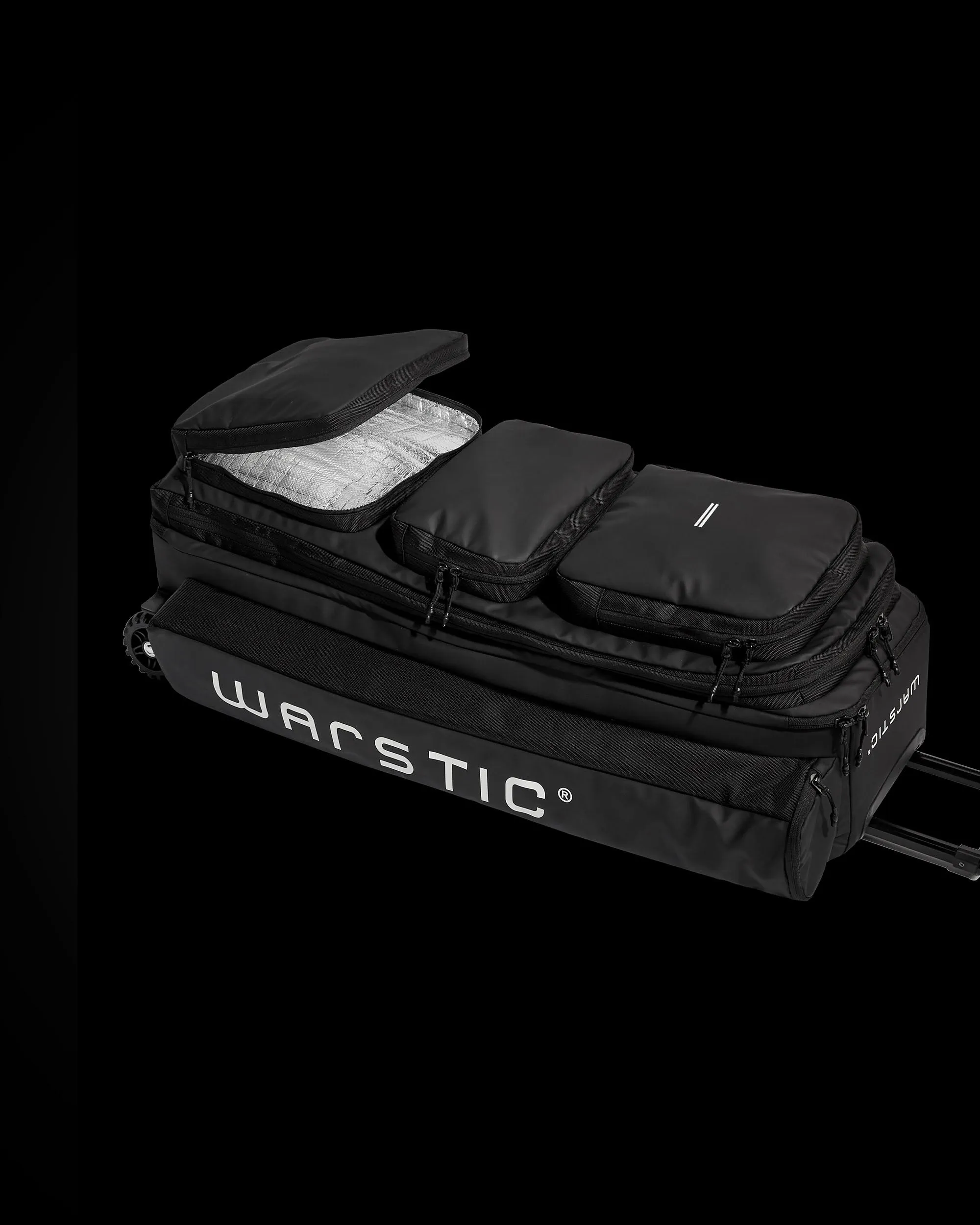 WARRIOR CATCHER'S WHEELED BAG (BLACK)