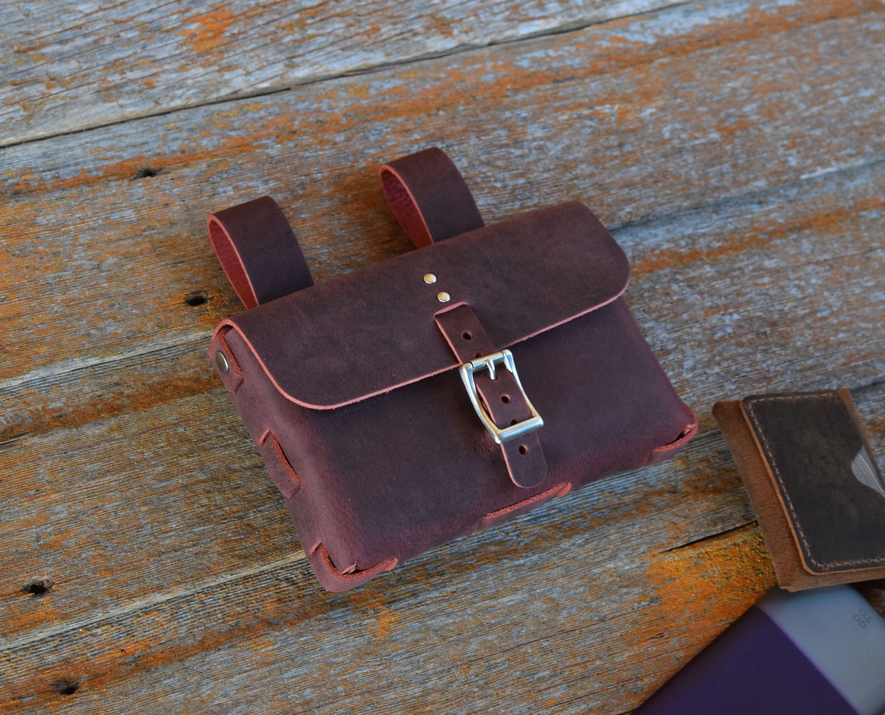 Weaved Belt Pouch - Large (Horizontal Version)