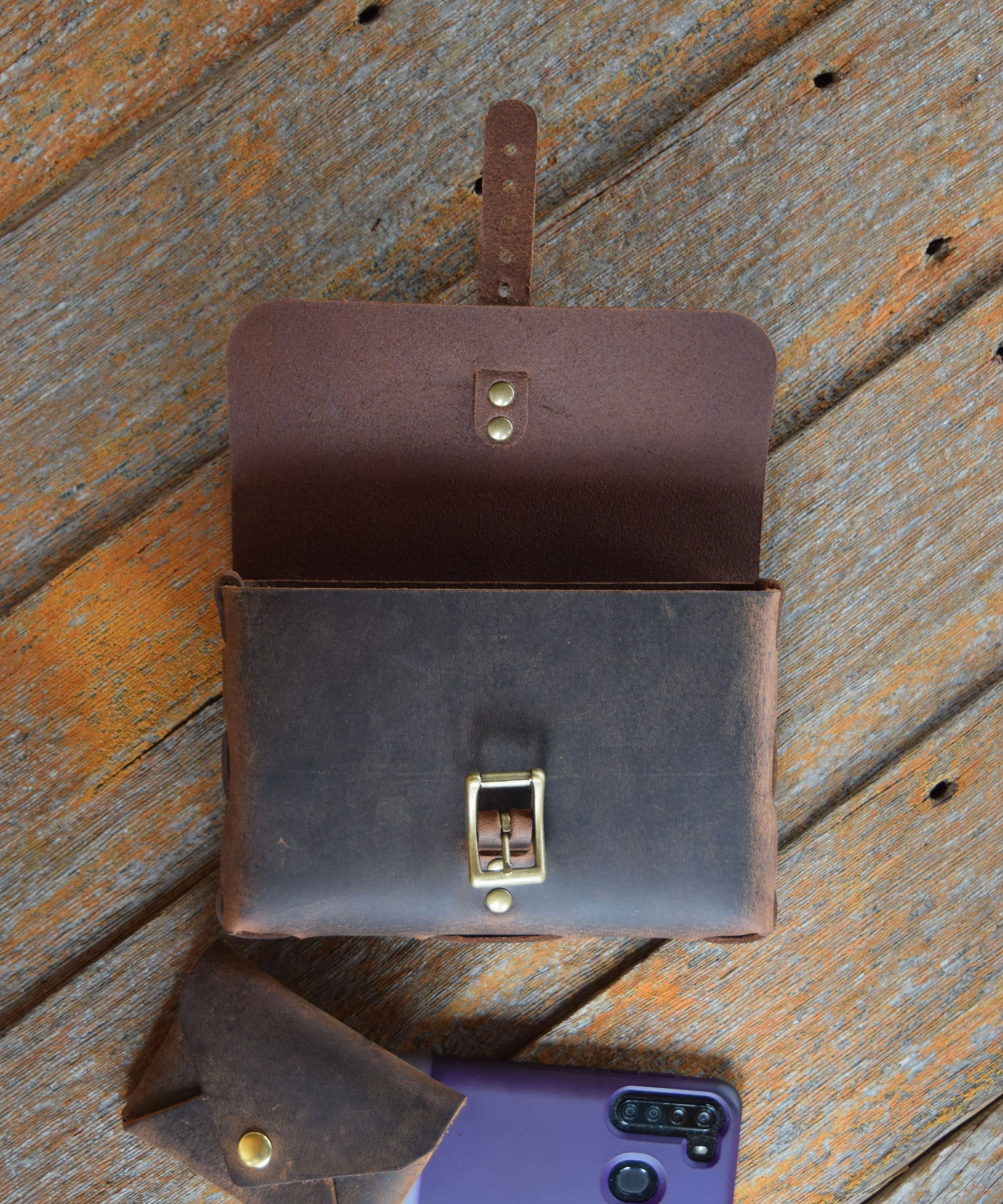 Weaved Belt Pouch - Large (Horizontal Version)
