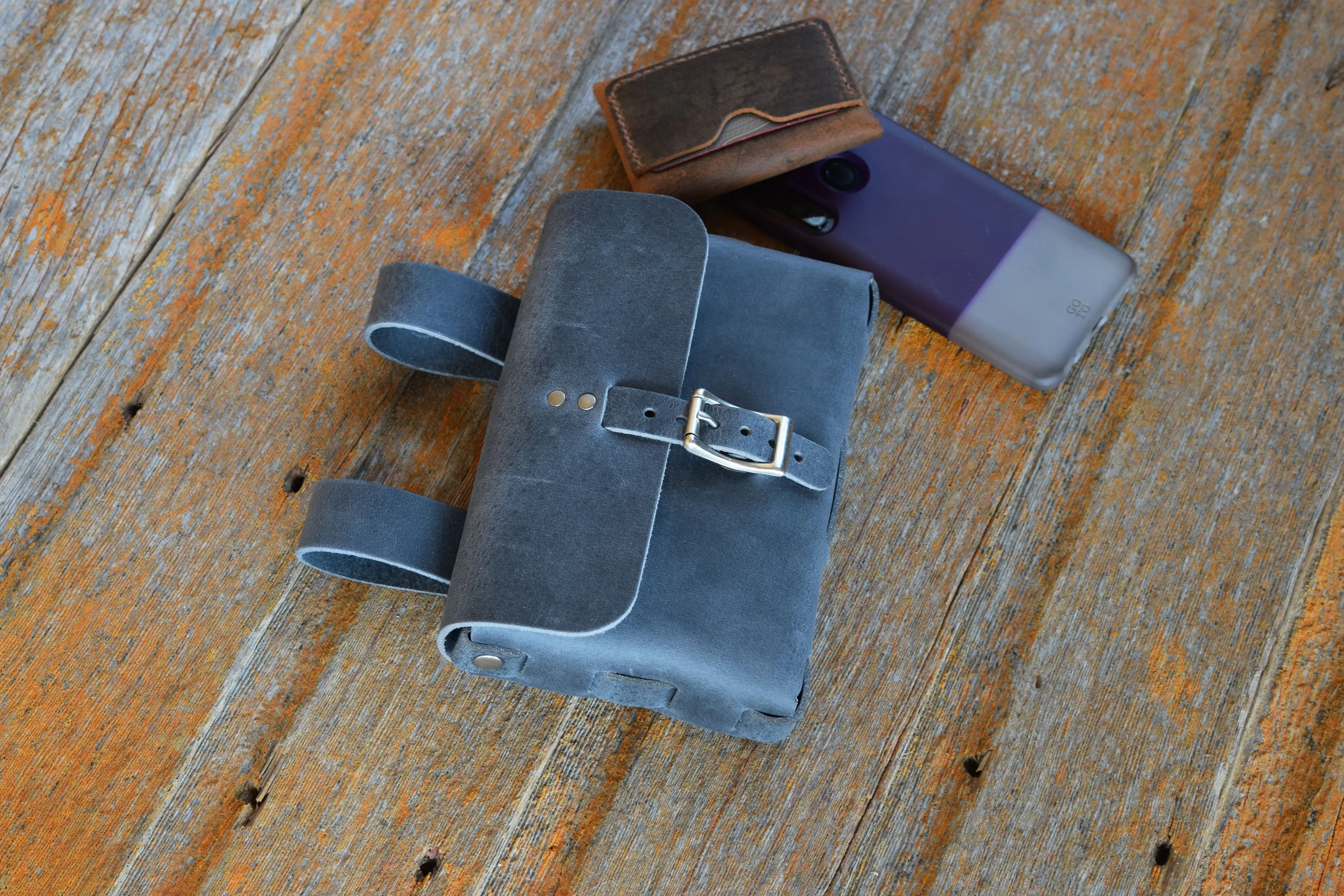 Weaved Belt Pouch - Large (Horizontal Version)