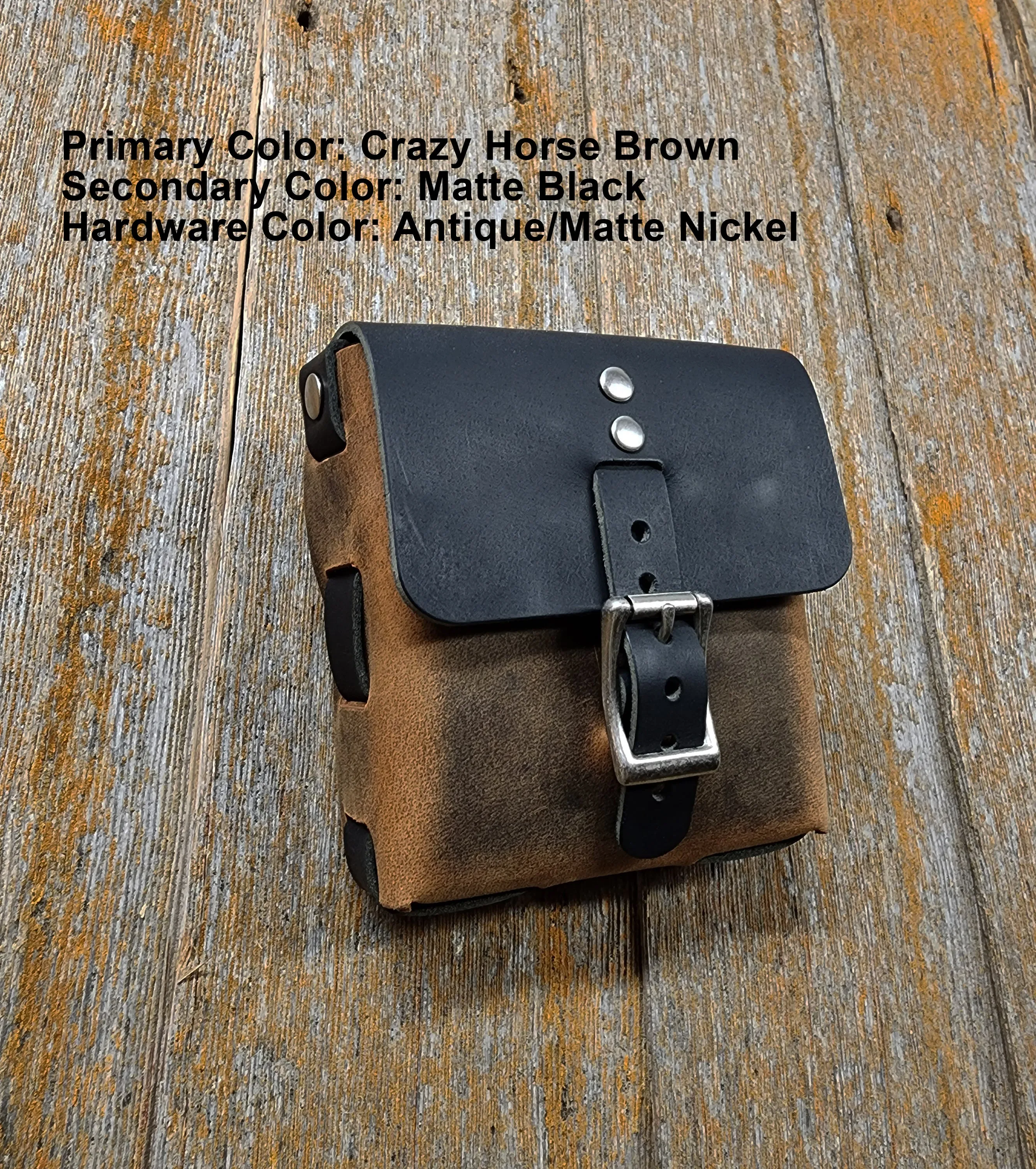 Weaved Belt Pouch - Medium (Buckle Version)