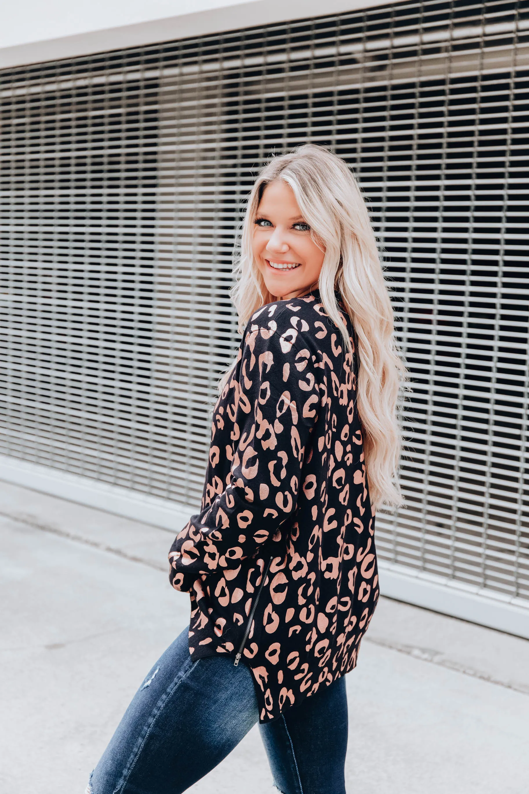 What I Want Leopard Sweater - Black