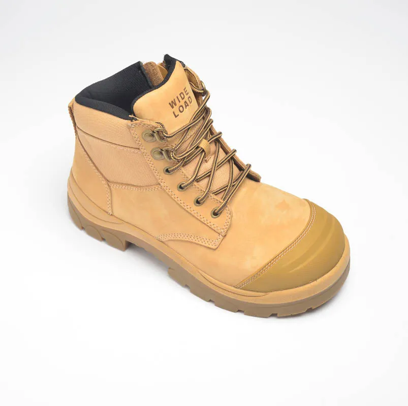 Wide Load 690WZ Wheat 6 Inch Zip Side Safety Boot