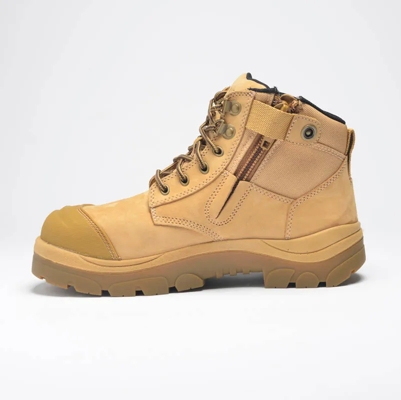 Wide Load 690WZ Wheat 6 Inch Zip Side Safety Boot