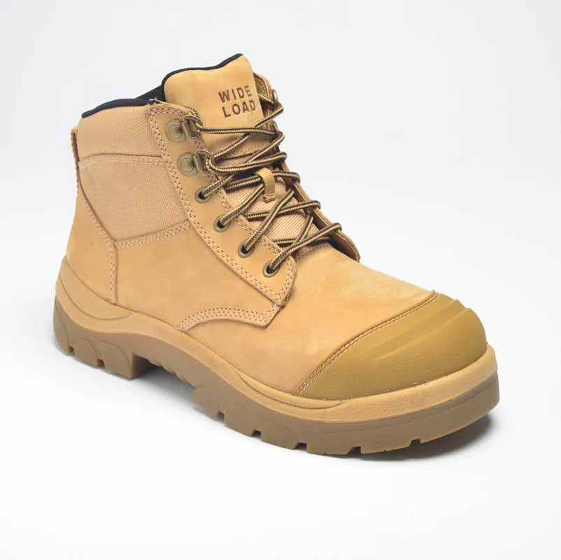 Wide Load 690WZ Wheat 6 Inch Zip Side Safety Boot