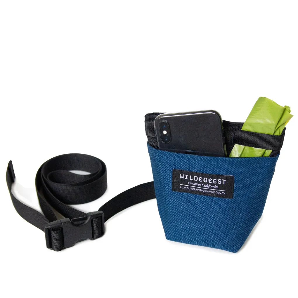 Wildebeest Alamo Dog Treat Pouch | Navy