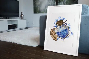 Wizard Potion Bottle Gallery Canvas Art Print