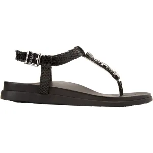 Women's Vionic Boca Black Snake Leather