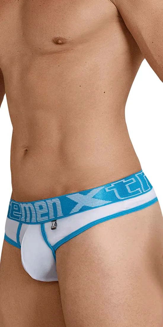 Xtremen 91031-3 3pk Piping Thongs Green-white-blue