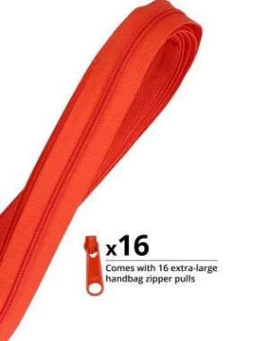 Zippers by the Yard Tangerine